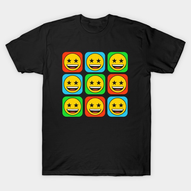 Emoji - Stars T-Shirt by Tee Cult